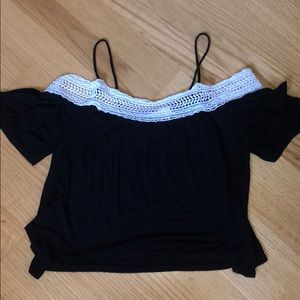 Charlotte Russe Size Small Black and White Blouse